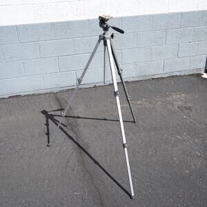 Vintage Albinar 122-500 Camera Tripod Aluminum Adjustable Height Stand Silver